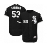 Men's Majestic Chicago White Sox #53 Melky Cabrera Black Flexbase Authentic Collection MLB Jersey