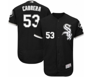 Men's Majestic Chicago White Sox #53 Melky Cabrera Black Flexbase Authentic Collection MLB Jersey