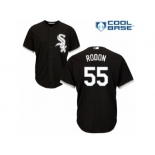 Men's Majestic Chicago White Sox #55 Carlos Rodon Replica Black Alternate Home Cool Base MLB Jersey