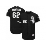 Men's Majestic Chicago White Sox #62 Jose Quintana Black Flexbase Authentic Collection MLB Jersey