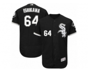 Men's Majestic Chicago White Sox #64 Travis Ishikawa Black Flexbase Authentic Collection MLB Jersey