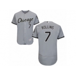 Men's Majestic Chicago White Sox #7 Jimmy Rollins Grey Flexbase Authentic Collection MLB Jersey