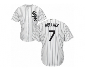 Men's Majestic Chicago White Sox #7 Jimmy Rollins Replica White Home Cool Base MLB Jersey