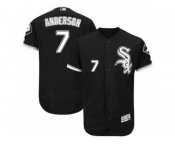 Men's Majestic Chicago White Sox #7 Tim Anderson Black Flexbase Authentic Collection MLB Jersey