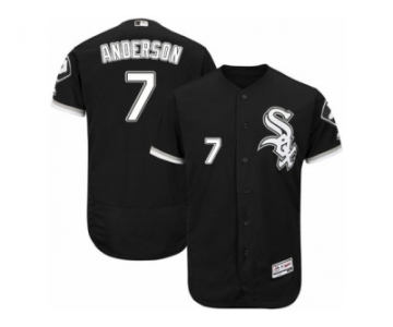 Men's Majestic Chicago White Sox #7 Tim Anderson Black Flexbase Authentic Collection MLB Jersey