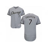 Men's Majestic Chicago White Sox #7 Tim Anderson Grey Flexbase Authentic Collection MLB Jersey