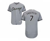 Men's Majestic Chicago White Sox #7 Tim Anderson Grey Flexbase Authentic Collection MLB Jersey