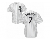 Men's Majestic Chicago White Sox #7 Tim Anderson Replica White Home Cool Base MLB Jersey