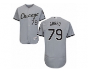 Men's Majestic Chicago White Sox #79 Jose Abreu Grey Flexbase Authentic Collection MLB Jersey