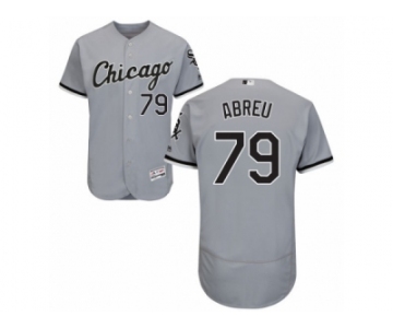 Men's Majestic Chicago White Sox #79 Jose Abreu Grey Flexbase Authentic Collection MLB Jersey