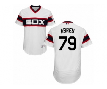 Men's Majestic Chicago White Sox #79 Jose Abreu White Flexbase Authentic Collection MLB Jersey