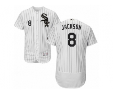 Men's Majestic Chicago White Sox #8 Bo Jackson White Black Flexbase Authentic Collection MLB Jersey