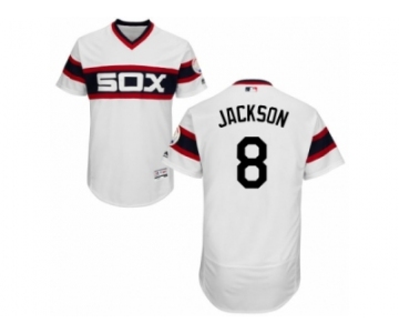 Men's Majestic Chicago White Sox #8 Bo Jackson White Flexbase Authentic Collection MLB Jersey