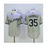 Men's Majestic Chicago White Sox Frank Thomas Grey Flexbase Authentic Collection MLB Jersey