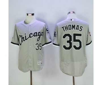 Men's Majestic Chicago White Sox Frank Thomas Grey Flexbase Authentic Collection MLB Jersey