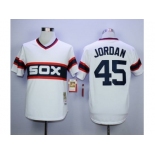 Mitchell And Ness 1983 Chicago White Sox #45 Michael Jordan White Throwback Stitched MLB Jersey