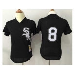 Mitchell And Ness 1993 Chicago White Sox #8 Bo Jackson Black Throwback Stitched MLB Jersey