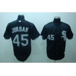 mlb chicago white sox #45 jordan black