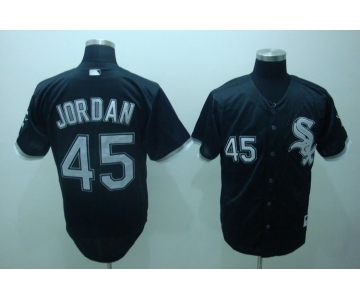 mlb chicago white sox #45 jordan black