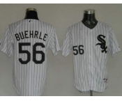 mlb chicago white sox buehrle #56 white(black strip)