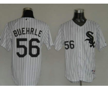 mlb chicago white sox buehrle #56 white(black strip)