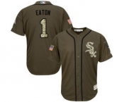 mlb jerseys chicago white sox #1 adam eaton green salute to service