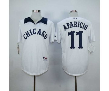 mlb jerseys chicago white sox #11 aparicio white[m&n]