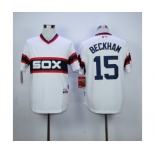 mlb jerseys chicago white sox #15 beckham white[m&n]