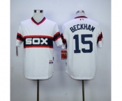 mlb jerseys chicago white sox #15 beckham white[m&n]