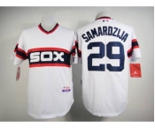 mlb jerseys chicago white sox #29 samardzija white[m&n]