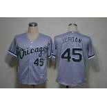 mlb jerseys chicago white sox #45jordan grey