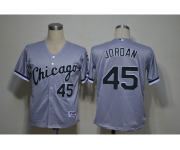 mlb jerseys chicago white sox #45jordan grey