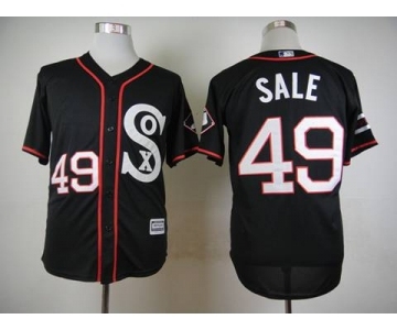 mlb jerseys chicago white sox #49 sale black[2015 new]