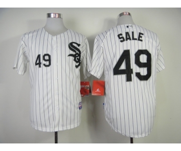 mlb jerseys chicago white sox #49 sale white[black stripe]