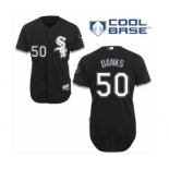 mlb jerseys chicago white sox #50 danks black