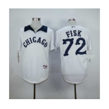 mlb jerseys chicago white sox #72 fisk white[m&n]