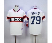 mlb jerseys chicago white sox #79 abreu white-1[m&n]