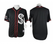 mlb jerseys chicago white sox blank black[2015 new]