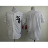 mlb jerseys chicago white sox blank white[black strip]