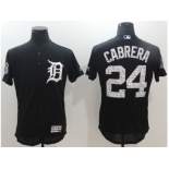 Detroit Tigers #24 Miguel Cabrera Navy 2017 Spring Training Flexbase Authentic Collection Stitched Baseball Jersey