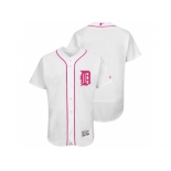 Detroit Tigers Blank White Home 2016 Mother's Day Flex Base Jersey