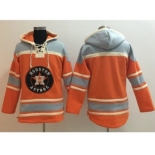 Houston Astros Blank Orange Sawyer Hooded Sweatshirt Baseball Hoodie