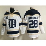 MLB detroit tigers #28 martinez white jerseys[pullover hooded sweatshirt]