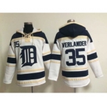 MLB detroit tigers #35 verlander white jerseys[pullover hooded sweatshirt]