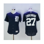 Men Detroit Tigers #27 Jordan Zimmermann Majestic Navy Blue Flexbase Authentic Collection Player Jersey