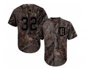 Men Detroit Tigers #32 Michael Fulmer Camo Realtree Collection Cool Base Stitched MLB Jersey