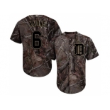 Men Detroit Tigers #6 Al Kaline Camo Realtree Collection Cool Base Stitched MLB Jersey