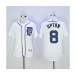 Men Detroit Tigers #8 Justin Upton Majestic White Flexbase Authentic Collection Player Jersey