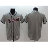 Men Detroit Tigers Blank Majestic Gray Flexbase Authentic Collection Team Jersey