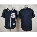 Men Detroit Tigers Blank Navy Blue 2016 Official Cool Base Jersey